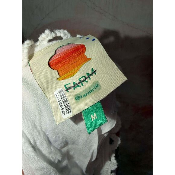 Farm Rio Cross Stitch Toucan Raspberries Fruit Embroidered Dress - Picture 8 of 10